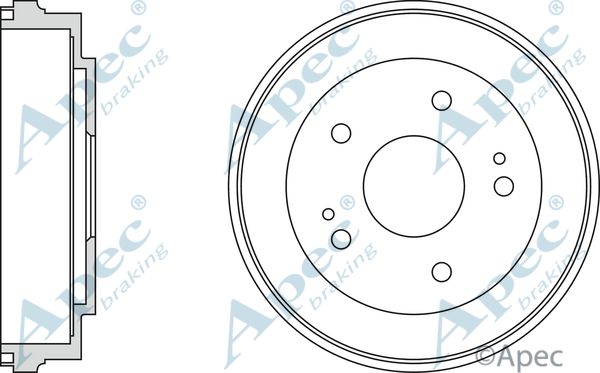 APEC BRAKING stabdžių būgnas DRM9918